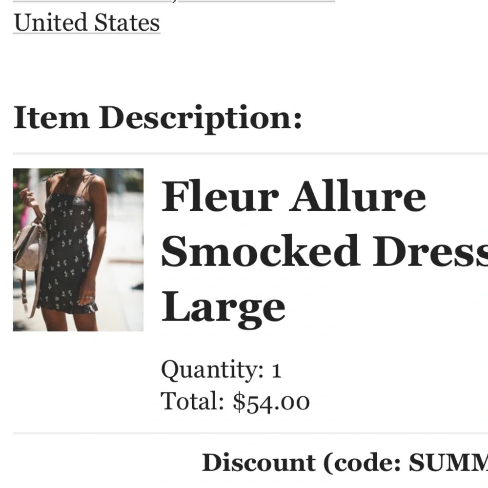 Vici Fleur Allure Smocked Dress size L - Picture 2 of 2